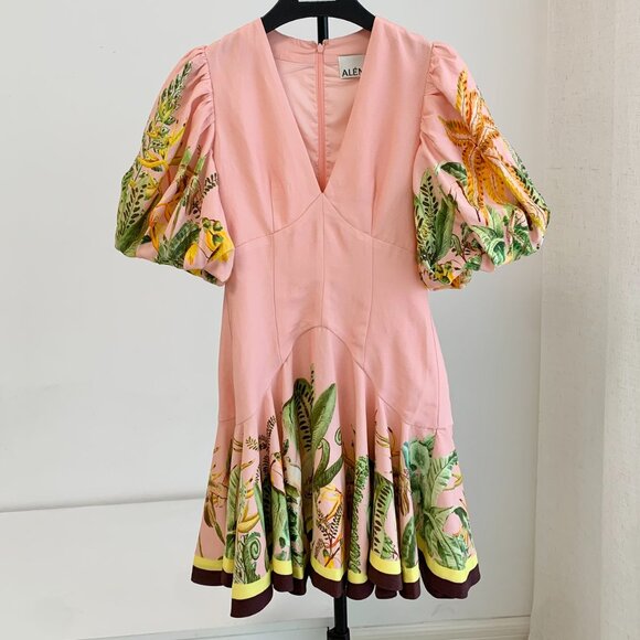 Alémais Papaya linen-blend minidress - Picture 7 of 16